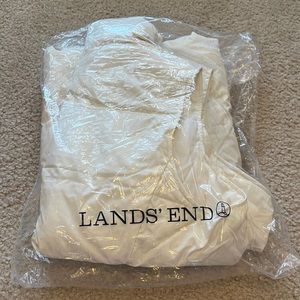 NWT Lands End size XL Tall ivory puffer vest